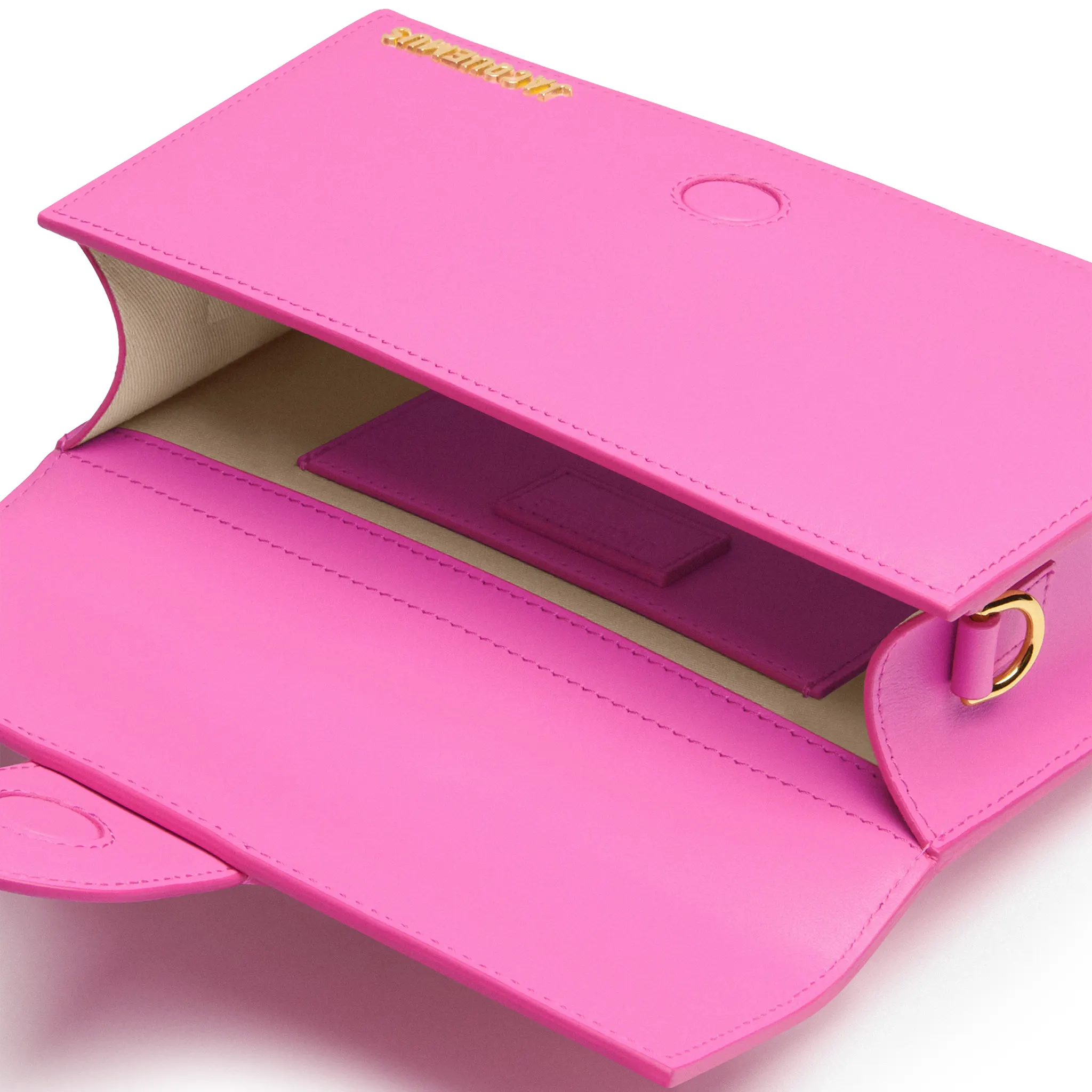 Jacquemus Large Bambino Neon Pink Crossbody Bag